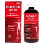 Globulo Rojo® Suplemento Dietético Líquido con Hierro de Alta Potencia y Vitaminas B 16 FL OZ (473 mL)