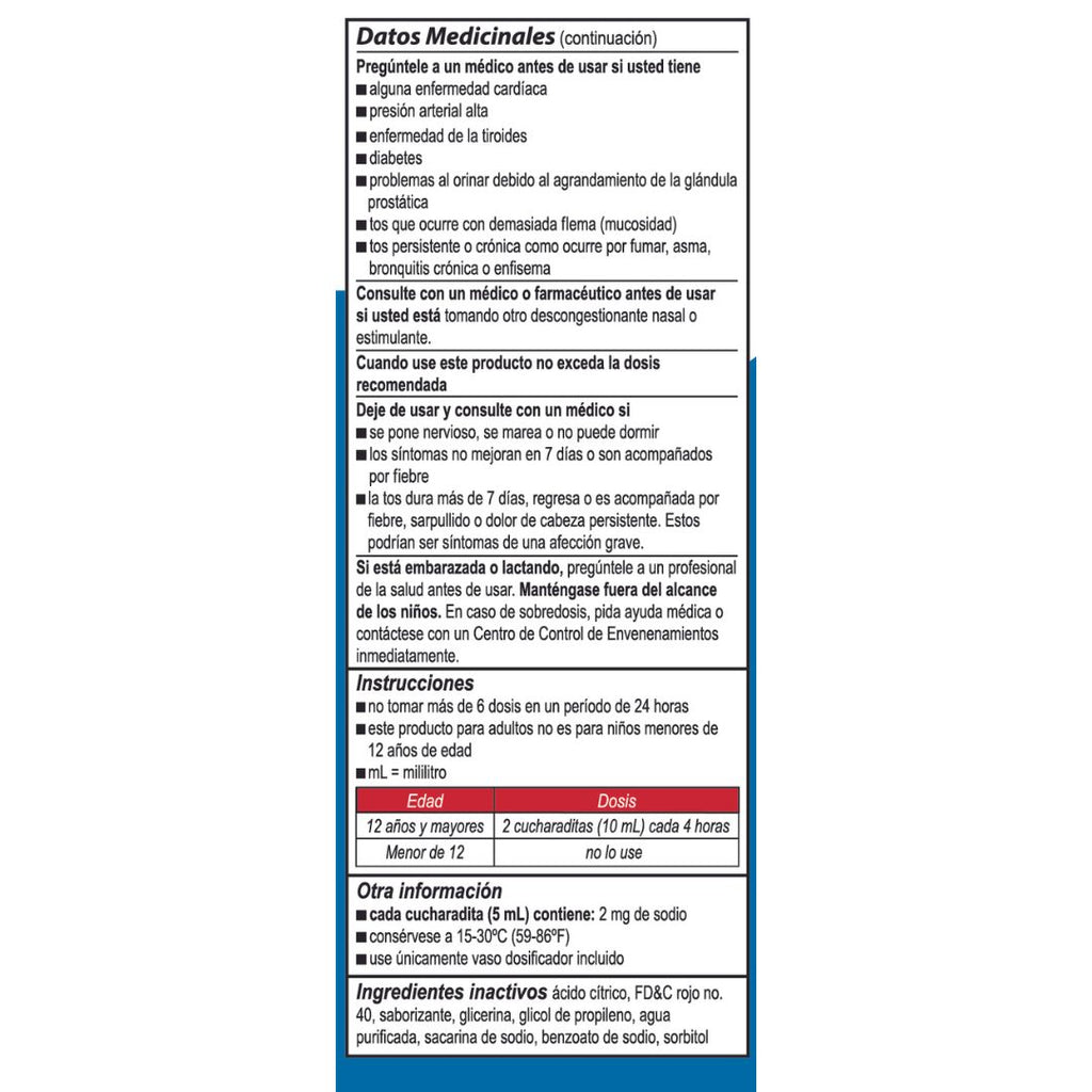 Bactimicina® Tos y Resfriado Líquido 4 FL OZ (118 mL)