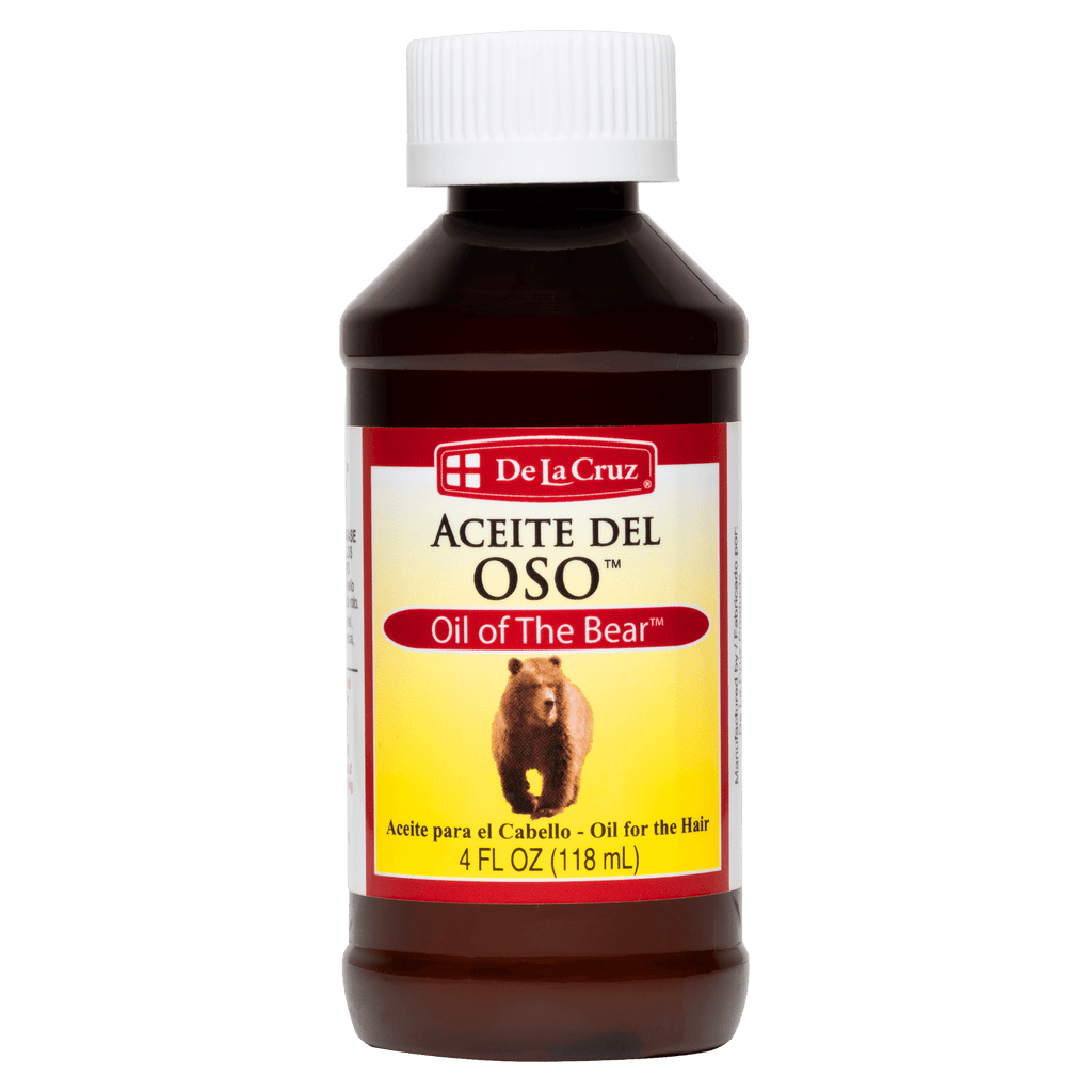 Brillantina para el cabello con aceite de oso De La Cruz® 4 FL. OZ. (118 mL)