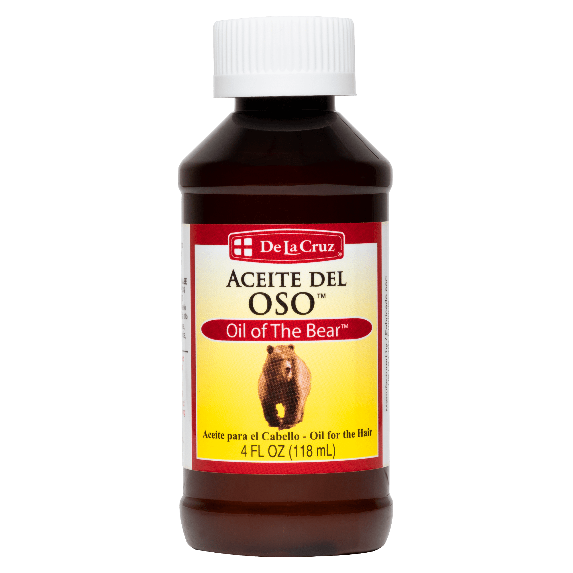 Brillantina para el cabello con aceite de oso De La Cruz® 4 FL. OZ. (118 mL)