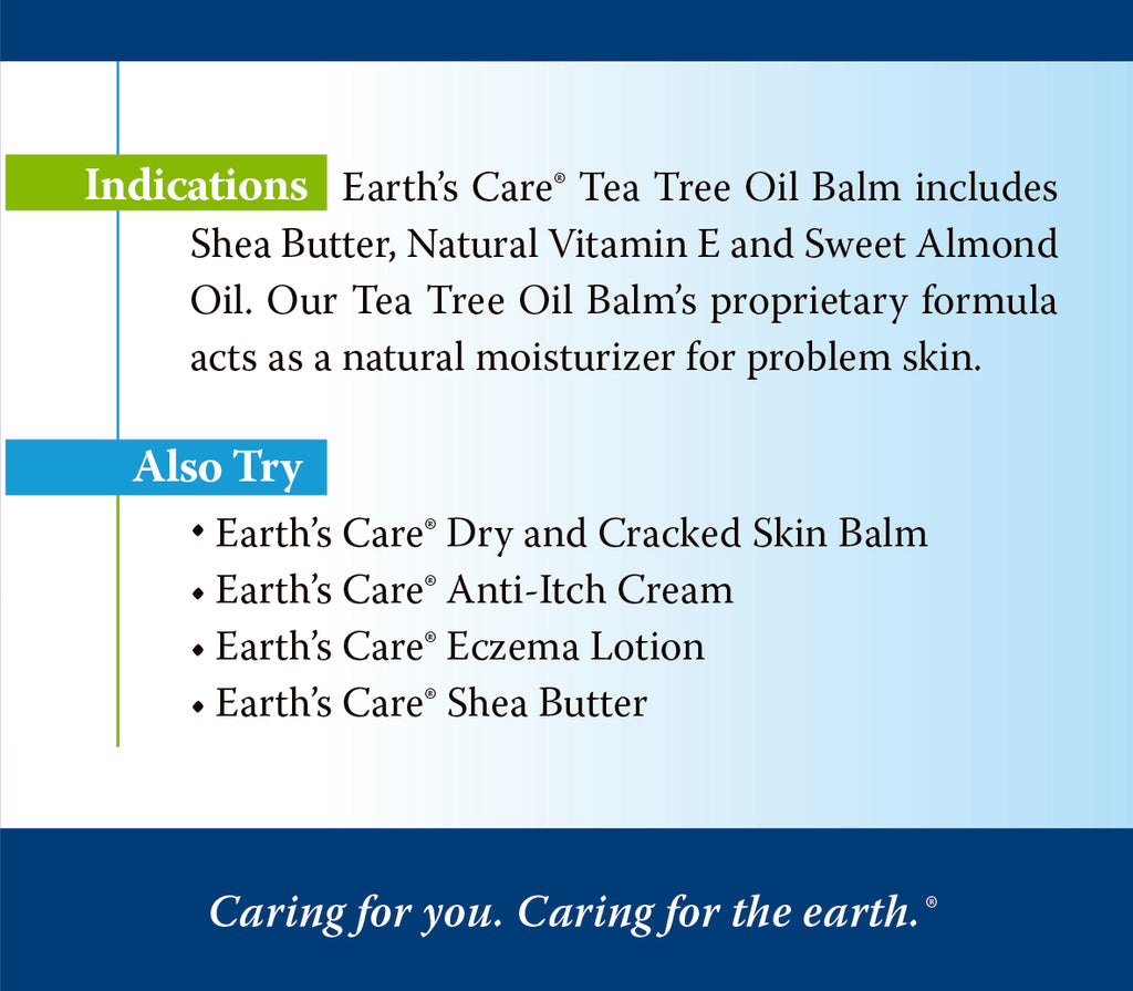 Earth's Care® Bálsamo de Aceite de Árbol de Té 2.5 OZ. (71 g)