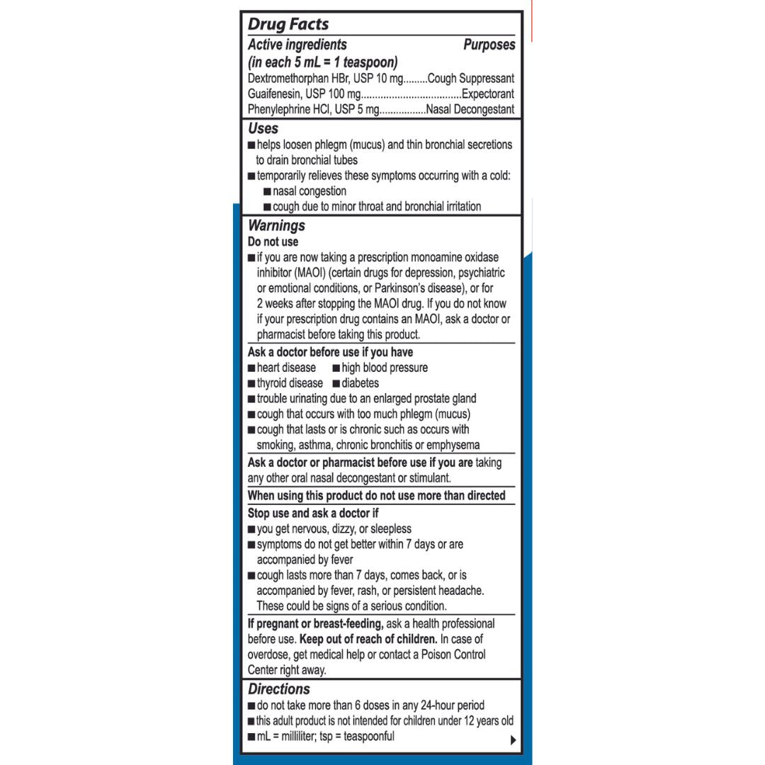 Bactimicina® Tos y Resfriado Líquido 4 FL OZ (118 mL)