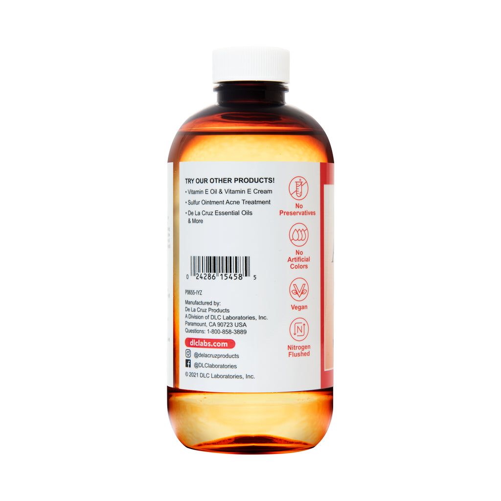 De La Cruz® Aceite de Almendras Dulces Prensado por Expulsor 8 FL. OZ. (236 mL)