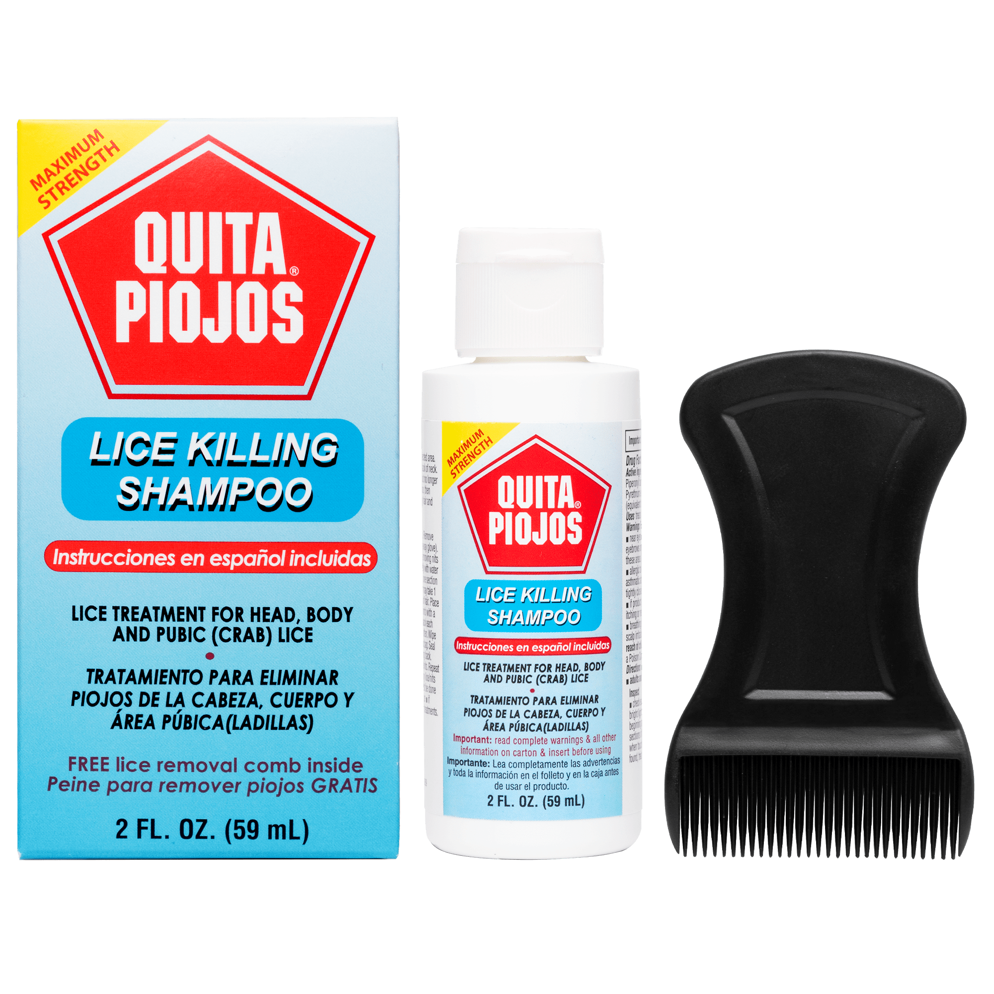 Quita Piojos® Champú para eliminar piojos 2 FL OZ (59 mL)