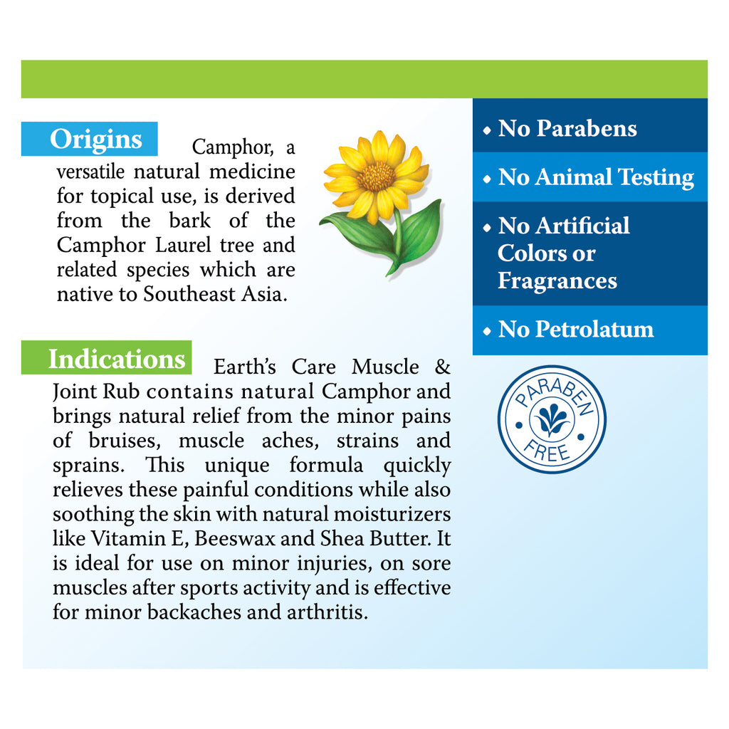 Earth's Care® Bálsamo Muscular y Articular 2.5 OZ (71 g)