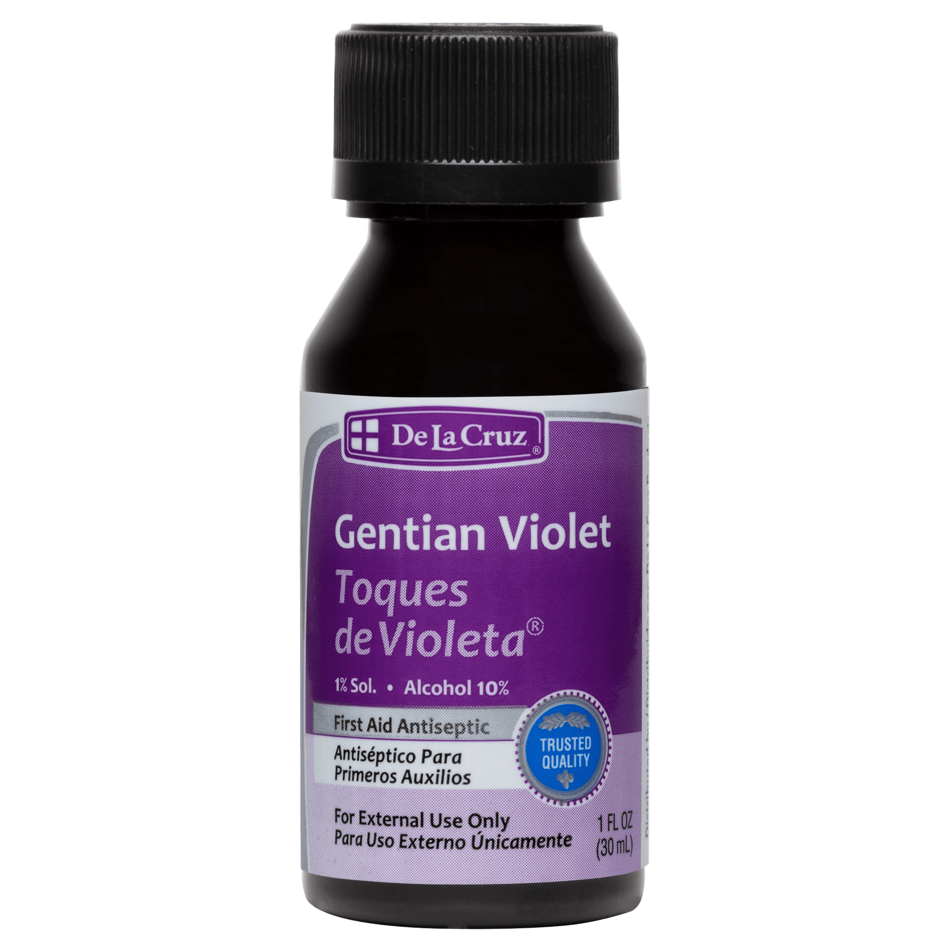 De La Cruz® 1% Gentian Violet First Aid Antiseptic 1 FL. OZ. (30