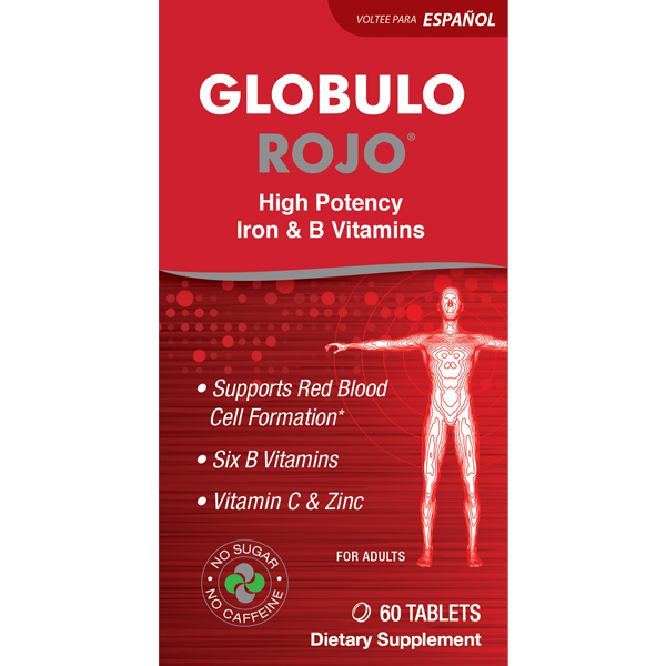 Globulo Rojo® Suplemento Dietético Líquido con Hierro de Alta Potencia y Vitaminas B 16 FL OZ (473 mL)