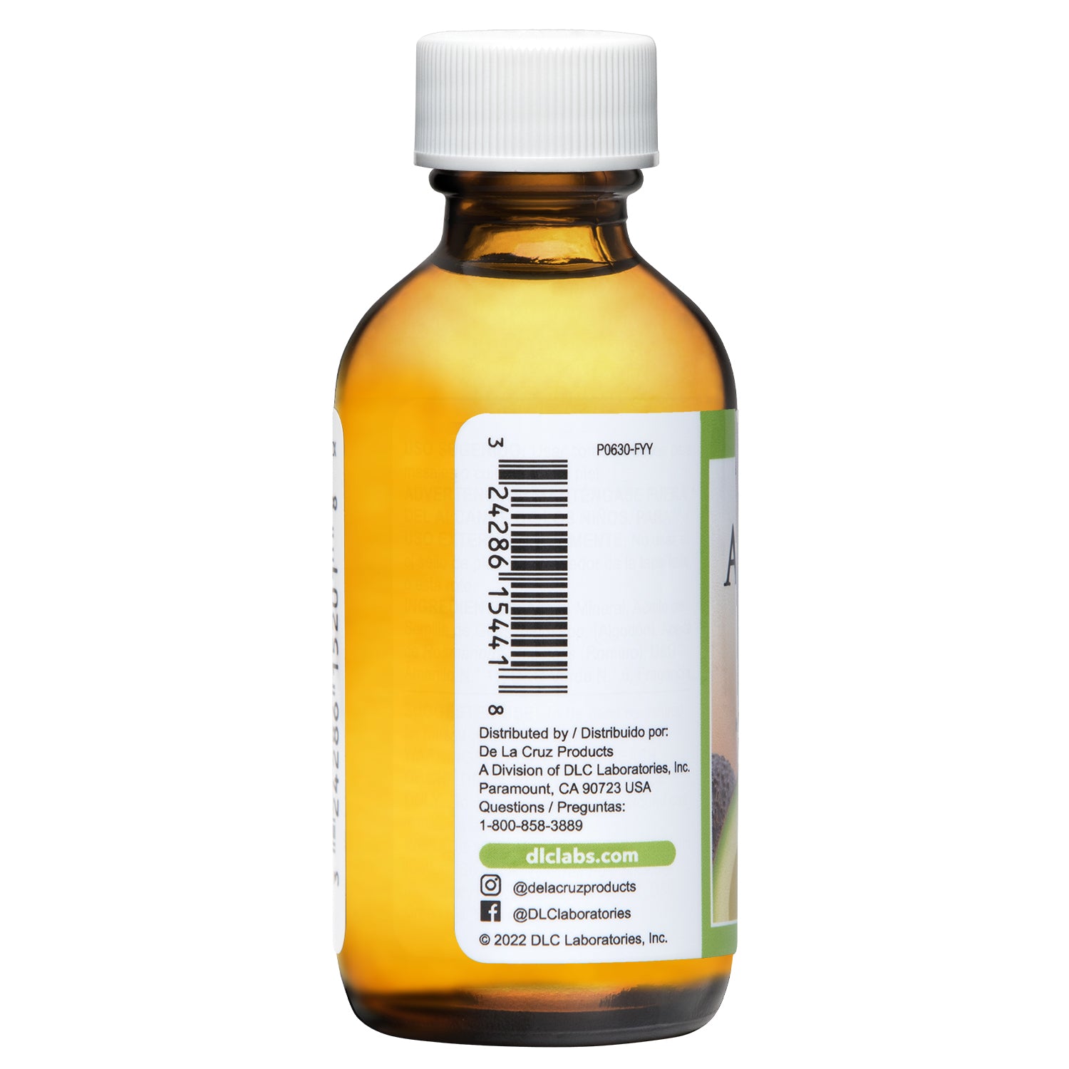 De La Cruz® Aceite de Aguacate 100% puro prensado por expulsor 2 FL. OZ. (59 mL)