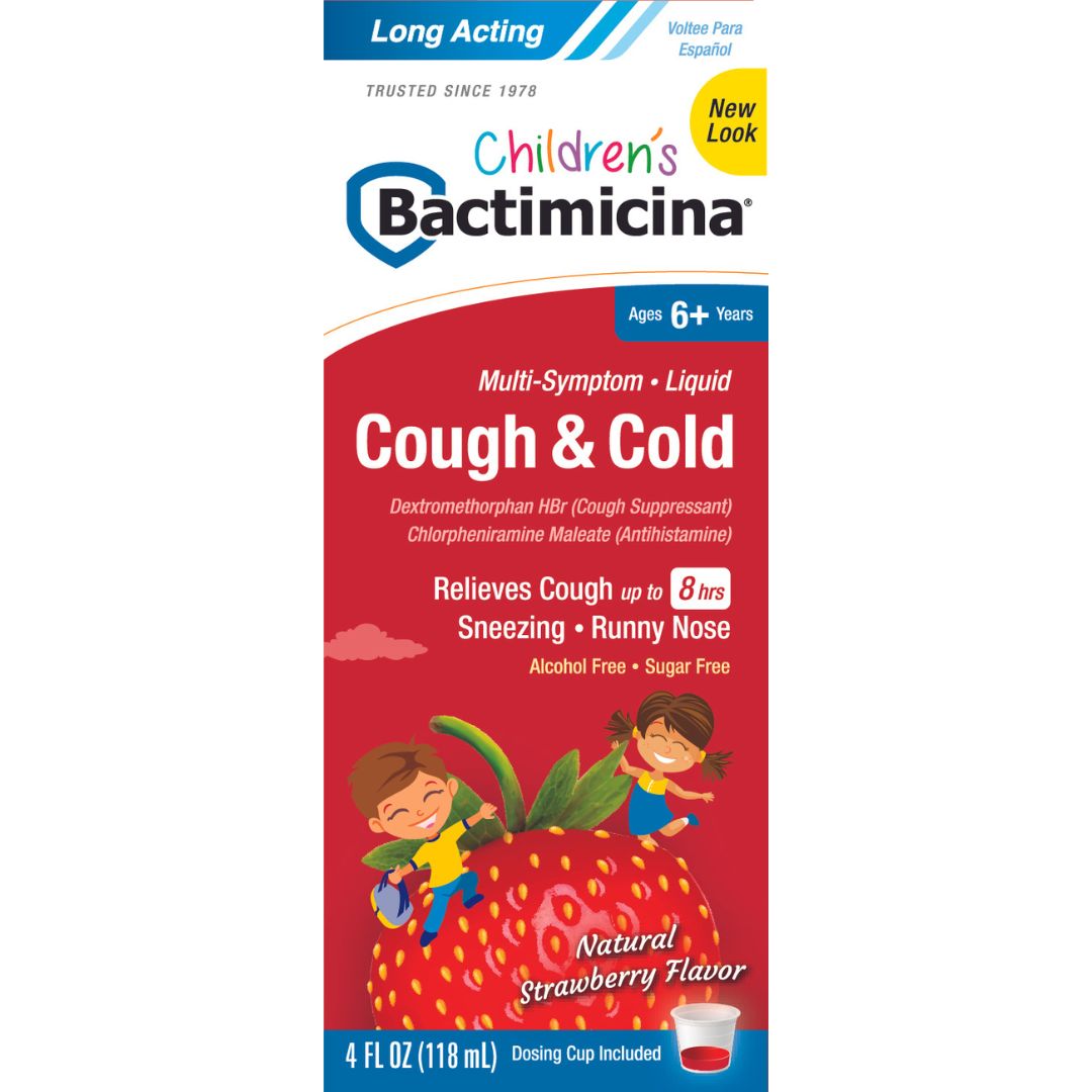 Bactimicina® Jarabe para la tos y el resfriado para niños 4 FL OZ (118 mL)