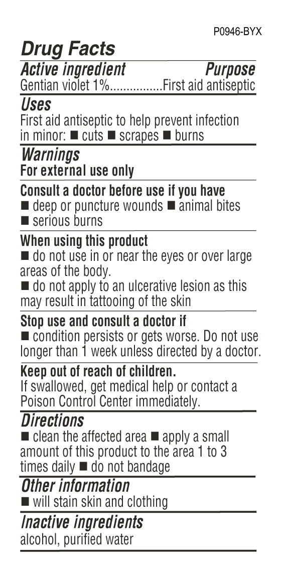 De La Cruz® 1% Gentian Violet First Aid Antiseptic 1 FL. OZ. (30