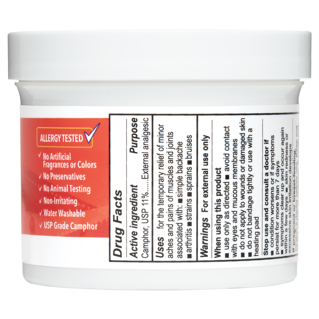 De La Cruz® Ungüento para Aliviar el Dolor Máxima Potencia con 11% Alcanfor 5.5 oz (156 g)