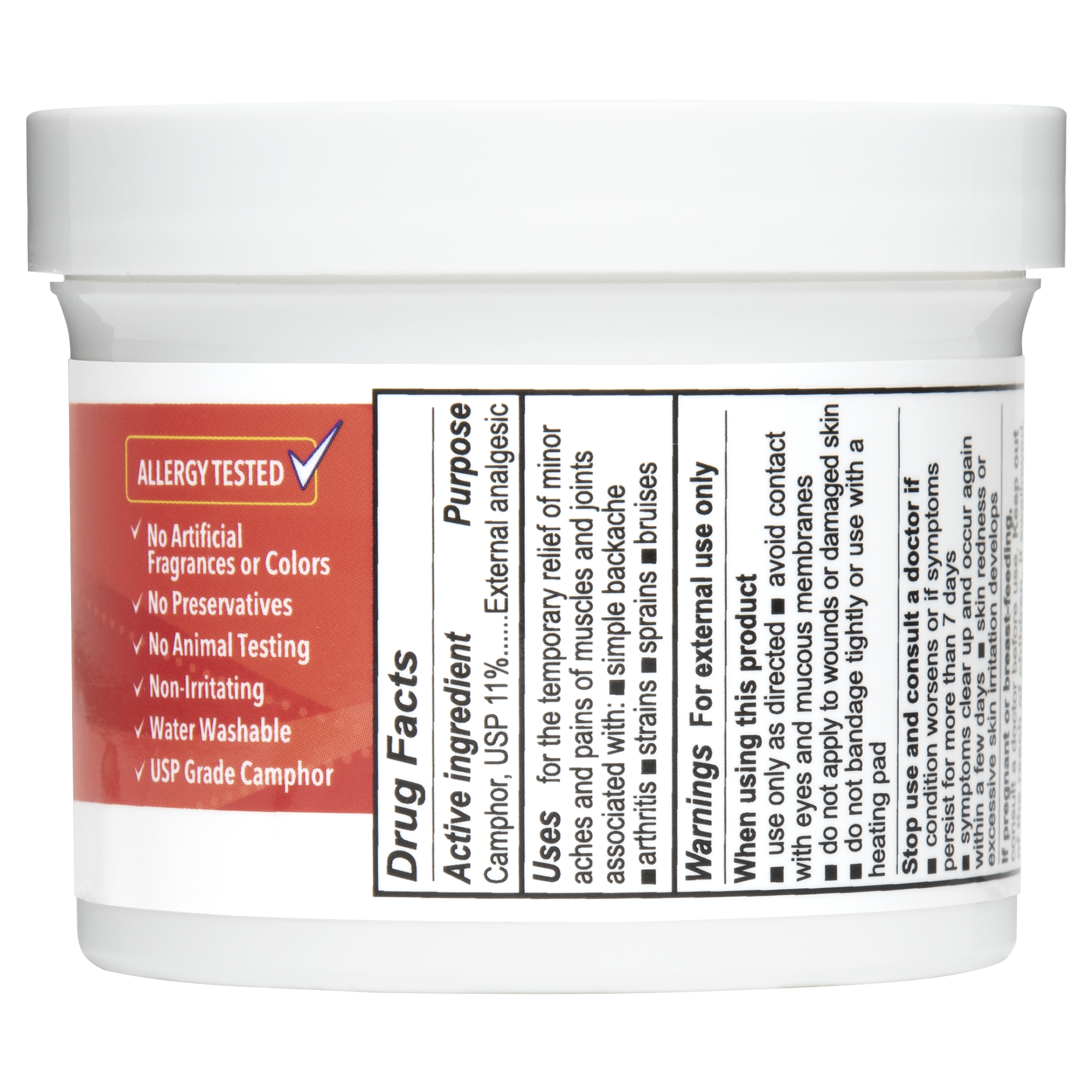 De La Cruz® Ungüento para Aliviar el Dolor Máxima Potencia con 11% Alcanfor 5.5 oz (156 g)