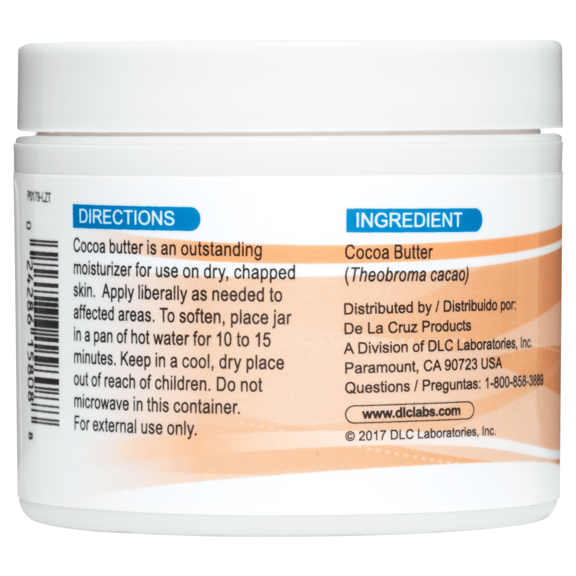 De La Cruz® Manteca de Cacao 100% Pura y Natural 4 oz. (114 g)