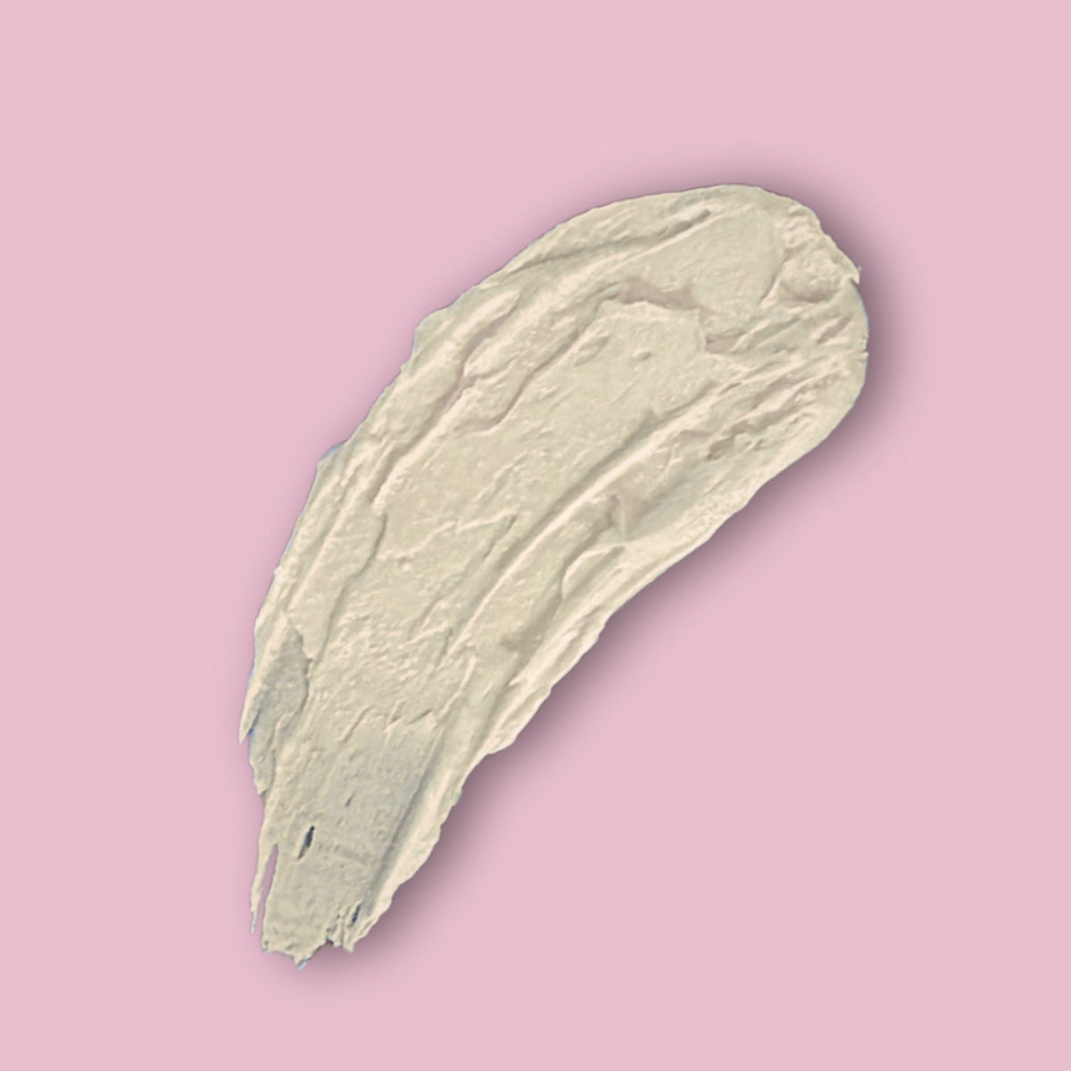 swatch of Madre Perla face mask against solid pink background