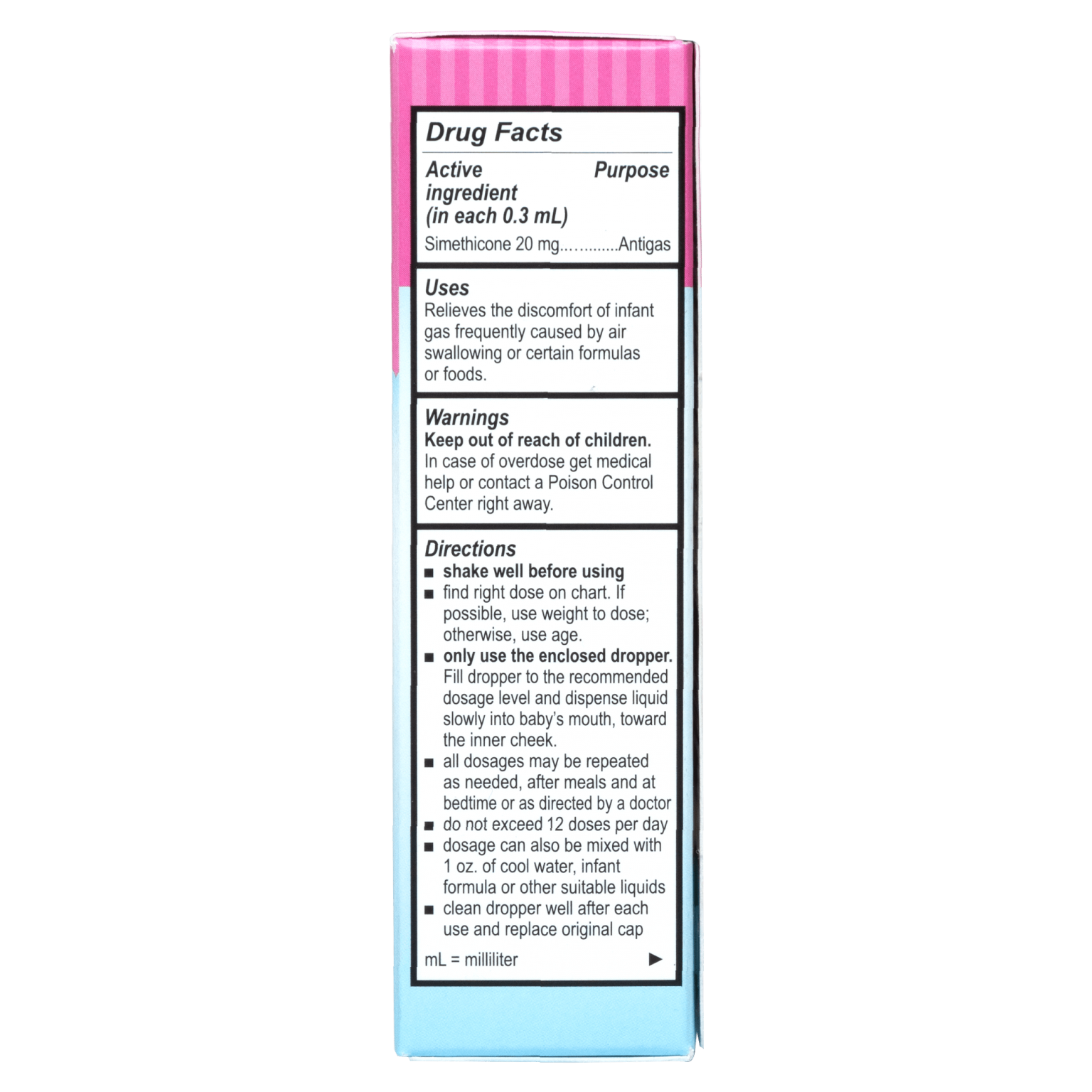 De La Cruz® Baby Dye Free Gas Relief Drops for Infants (Quita Cólicos