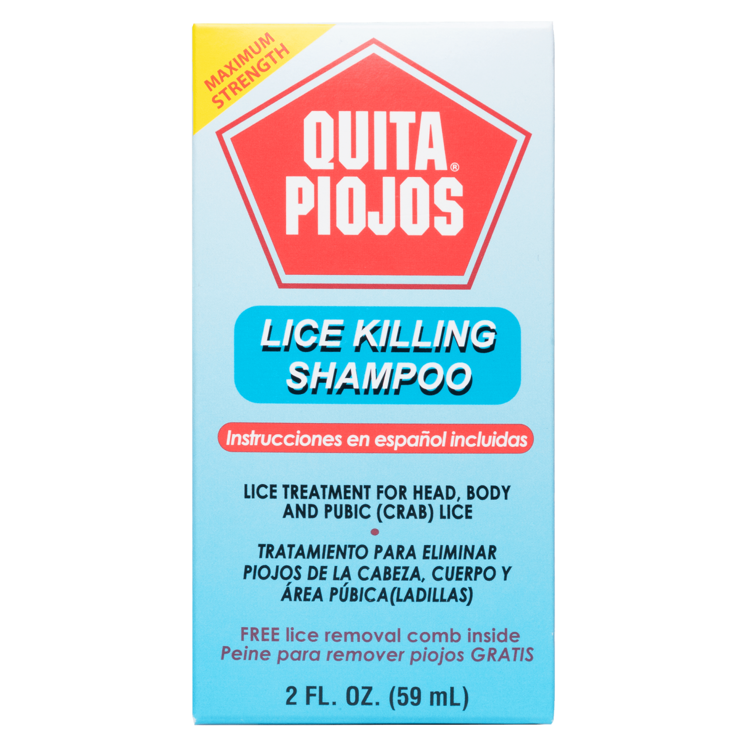 Quita Piojos® Lice Killing Shampoo 2 FL OZ (59 mL)