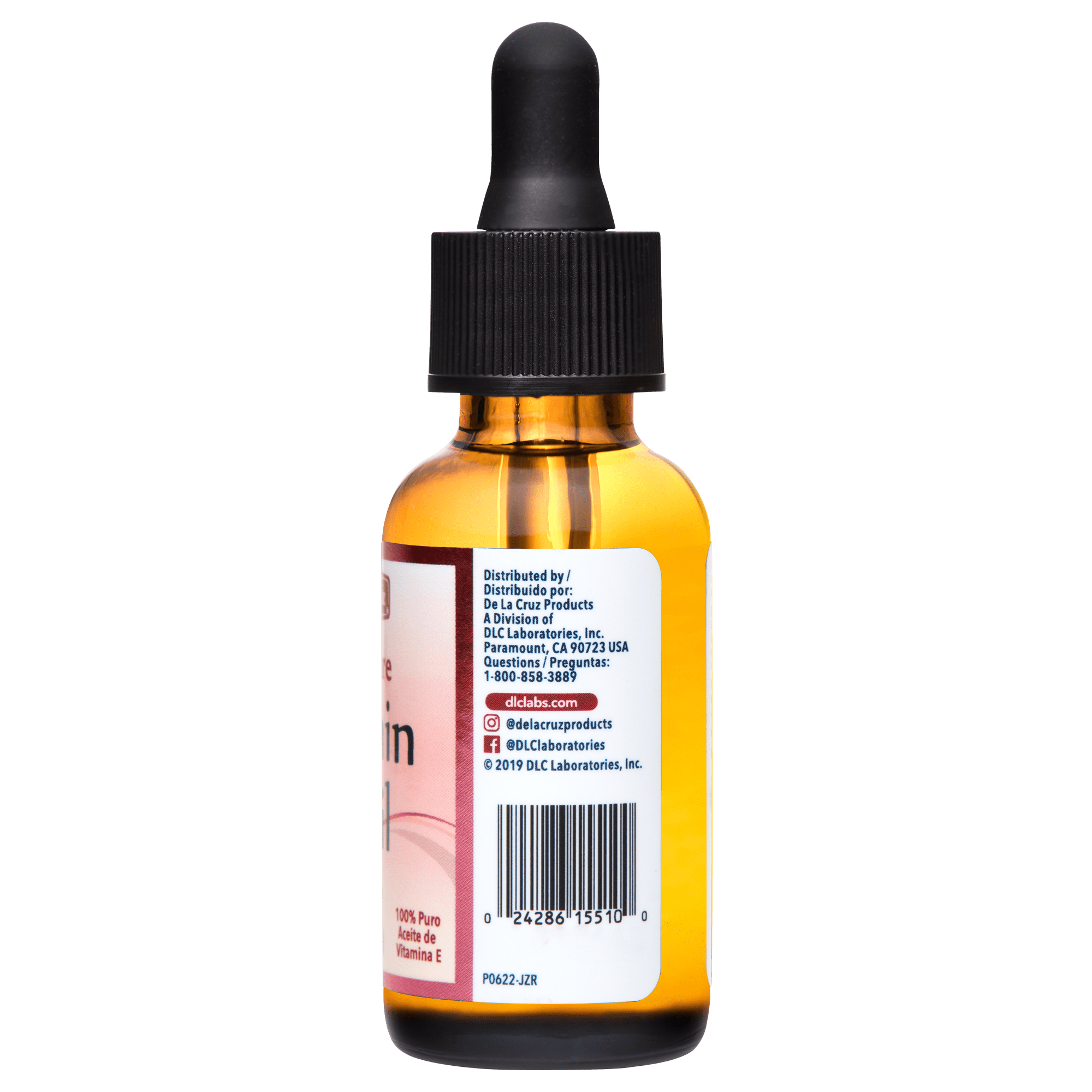 De La Cruz® Pure 100 Pure Vitamin E Oil 28,000 IU 1 FL. OZ. (30 mL)